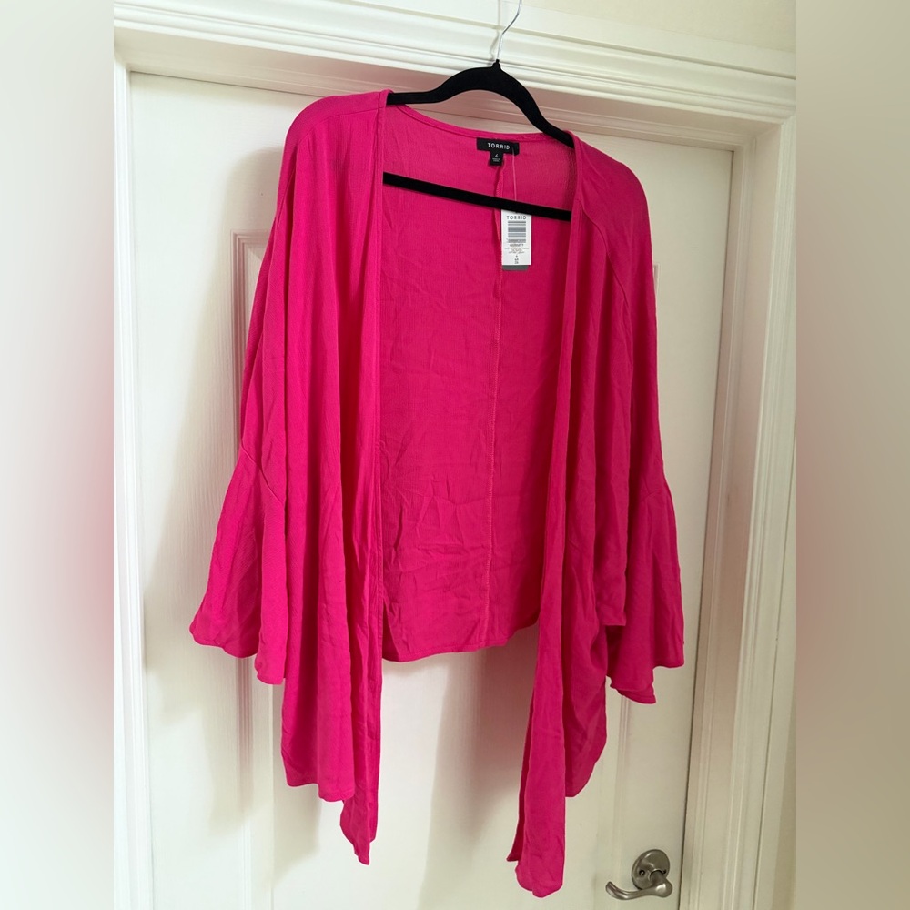Torrid Vibrant Pink Cardigan